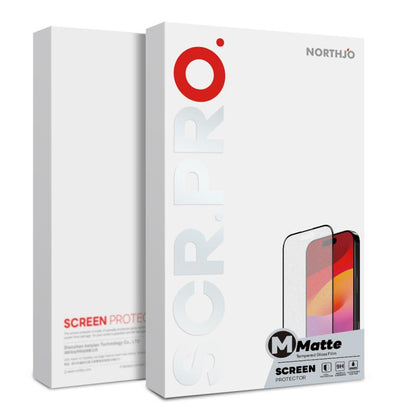 For iPhone Air NORTHJO Matte Silkscreen Anti-Fingerprint Tempered Glass Film by NORTHJO