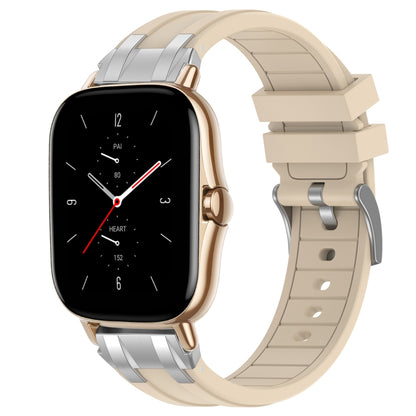 For Amazfit GTS 2 20mm Quick Release Silver Buckle Royal Silicone Watch Band(Starlight) by bashfashion