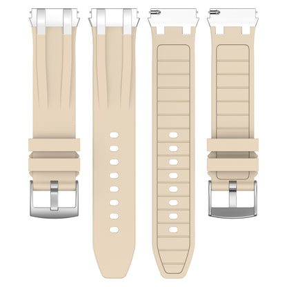 For Amazfit Bip 20mm Quick Release Silver Buckle Royal Silicone Watch Band(Starlight) by bashfashion