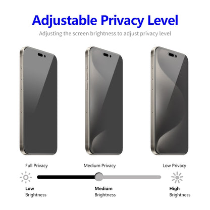 For iPhone 16 Pro Max ENKAY Hat-Prince 28 Degree Anti-peeping Privacy Tempered Glass Film by ENKAY