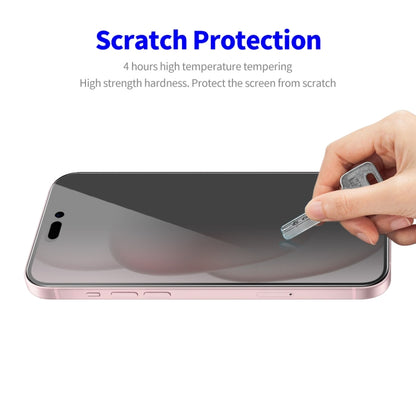 For iPhone 16 ENKAY Hat-Prince 28 Degree Anti-peeping Privacy Tempered Glass Film by ENKAY