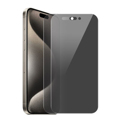 For iPhone 16 Pro Max 2pcs ENKAY Hat-Prince 28 Degree Anti-peeping Privacy Tempered Glass Film by ENKAY