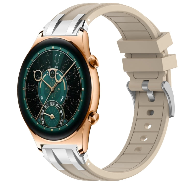 For Honor Watch GS 4 22mm Quick Release Silver Buckle Royal Silicone Watch Band(Starlight) by bashfashion