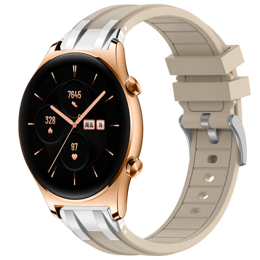 For Honor Watch GS 3 22mm Quick Release Silver Buckle Royal Silicone Watch Band(Starlight) by bashfashion