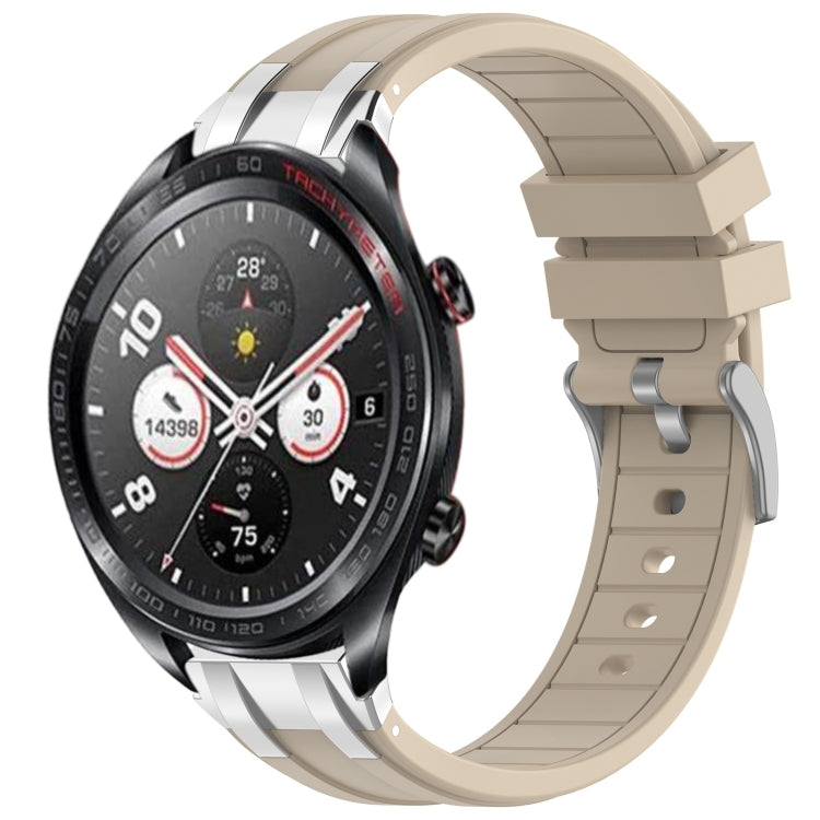 For Honor Watch Dream 22mm Quick Release Silver Buckle Royal Silicone Watch Band(Starlight) by bashfashion