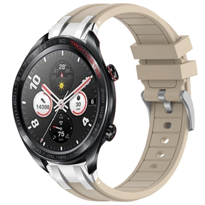 For Honor Watch Dream 22mm Quick Release Silver Buckle Royal Silicone Watch Band(Starlight) by bashfashion