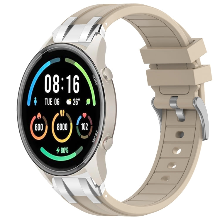 For Xiaomi Watch Sport 22mm Quick Release Silver Buckle Royal Silicone Watch Band(Starlight) by bashfashion