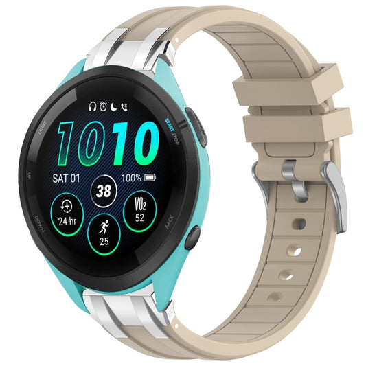 For Garmin Forerunner 265 22mm Quick Release Silver Buckle Royal Silicone Watch Band(Starlight) by bashfashion