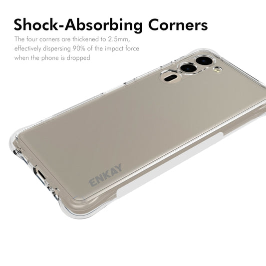 For Fujitsu Arrows We2 Plus / F-51E ENKAY Clear TPU Shockproof Anti-slip Phone Case by ENKAY