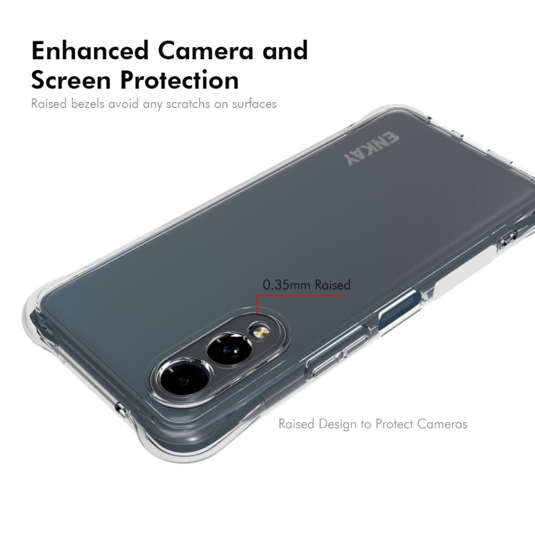 For Fujitsu Arrows We2 / F-52E ENKAY Clear TPU Shockproof Anti-slip Phone Case by ENKAY