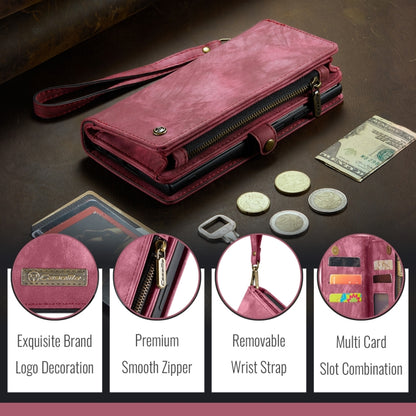 For iPhone 16 Pro CaseMe 008 Detachable Multifunctional Leather Phone Case(Red) by CaseMe