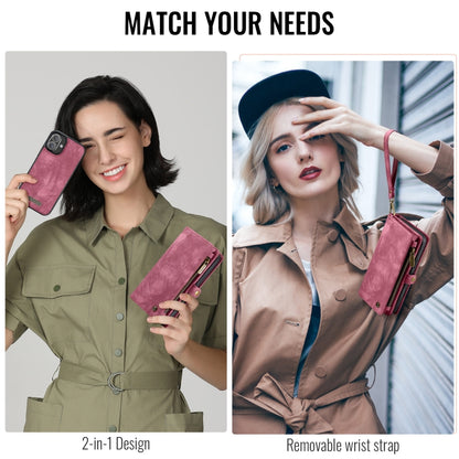 For iPhone 16 CaseMe 008 Detachable Multifunctional Leather Phone Case(Red) by CaseMe