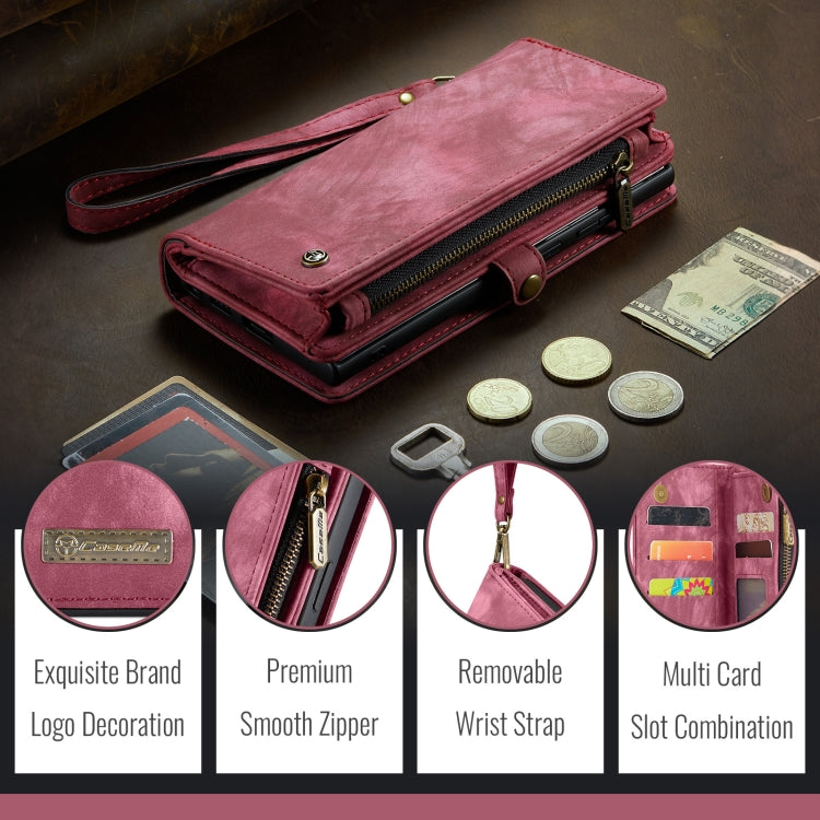 For iPhone 16 Plus CaseMe 008 Detachable Multifunctional Leather Phone Case(Red) by CaseMe