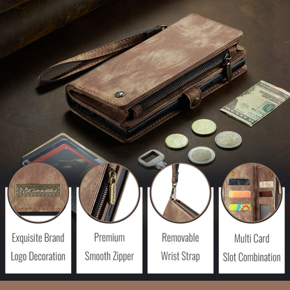 For iPhone 16 Plus CaseMe 008 Detachable Multifunctional Leather Phone Case(Brown) by CaseMe