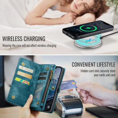 For iPhone 16e CaseMe 008 Detachable Multifunctional Leather Phone Case(Blue) by CaseMe