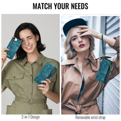 For iPhone 16e CaseMe 008 Detachable Multifunctional Leather Phone Case(Blue) by CaseMe