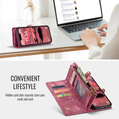 For iPhone 16e CaseMe 008 Detachable Multifunctional Leather Phone Case(Red) by CaseMe