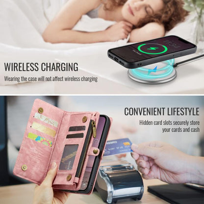 For iPhone 16e CaseMe 008 Detachable Multifunctional Leather Phone Case(Pink) by CaseMe