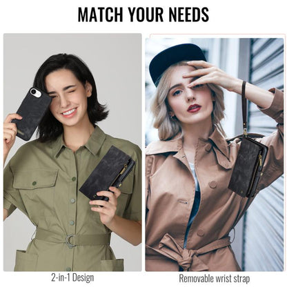 For iPhone 16e CaseMe 008 Detachable Multifunctional Leather Phone Case(Black) by CaseMe