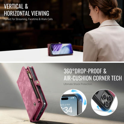 For iPhone 17 Pro CaseMe 008 Detachable Multifunctional Leather Phone Case(Red) by CaseMe