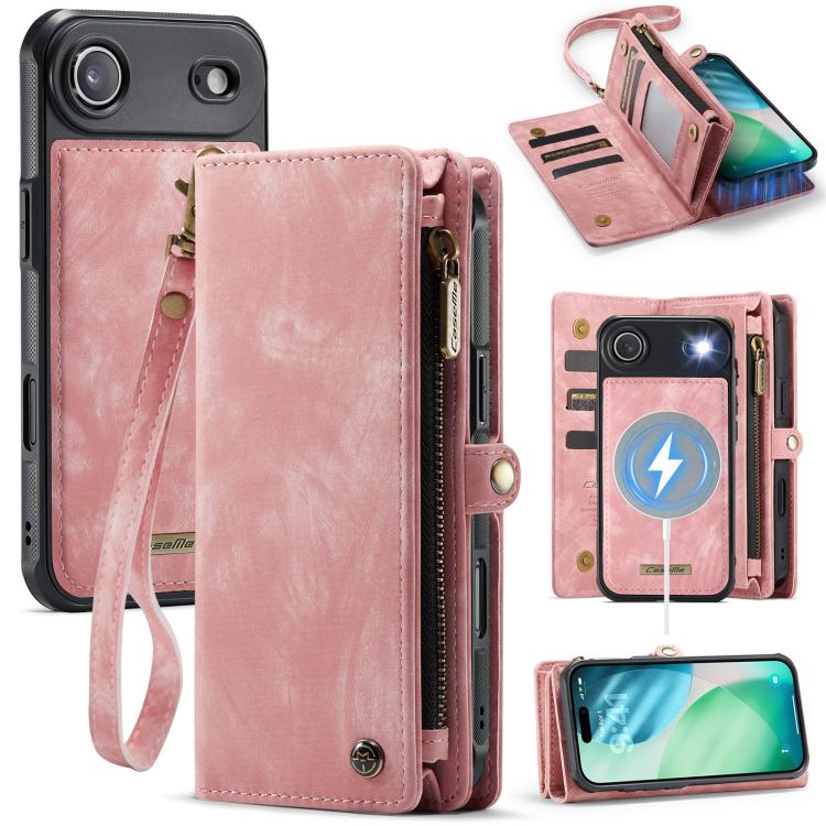 For iPhone Air CaseMe 008 Detachable Multifunctional Leather Phone Case(Pink) by CaseMe