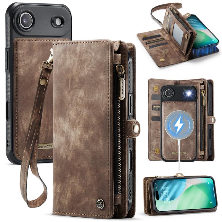 For iPhone Air CaseMe 008 Detachable Multifunctional Leather Phone Case(Brown) by CaseMe