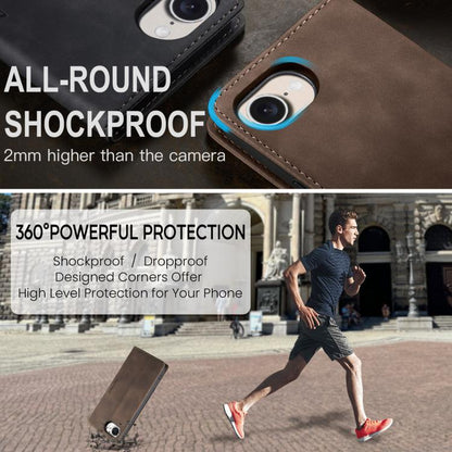 For iPhone 16e CaseMe 013 Multifunctional Horizontal Flip Leather Phone Case(Coffee) by CaseMe