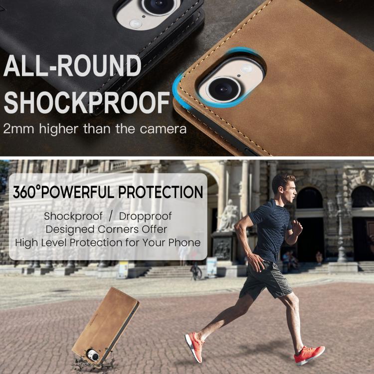 For iPhone 16e CaseMe 013 Multifunctional Horizontal Flip Leather Phone Case(Brown) by CaseMe