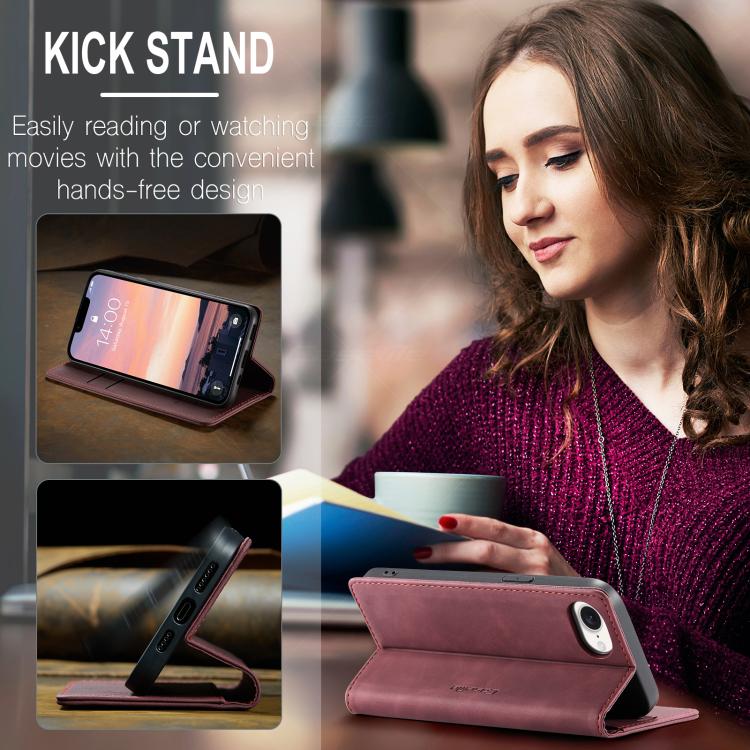 For iPhone 16e CaseMe 013 Multifunctional Horizontal Flip Leather Phone Case(Red) by CaseMe