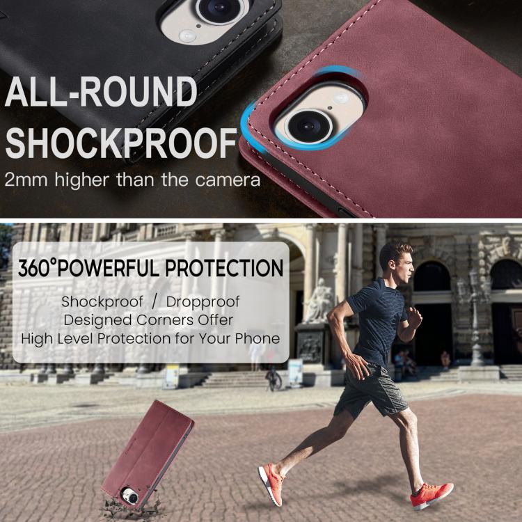 For iPhone 16e CaseMe 013 Multifunctional Horizontal Flip Leather Phone Case(Red) by CaseMe