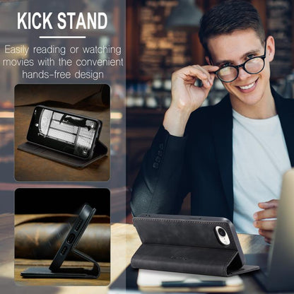 For iPhone 16e CaseMe 013 Multifunctional Horizontal Flip Leather Phone Case(Black) by CaseMe