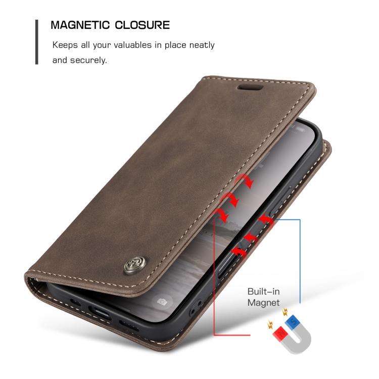 For iPhone 17 CaseMe 013 Multifunctional Horizontal Flip Leather Phone Case(Coffee) by CaseMe
