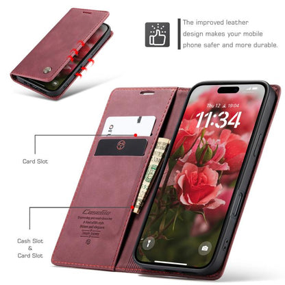For iPhone 17 CaseMe 013 Multifunctional Horizontal Flip Leather Phone Case(Red) by CaseMe