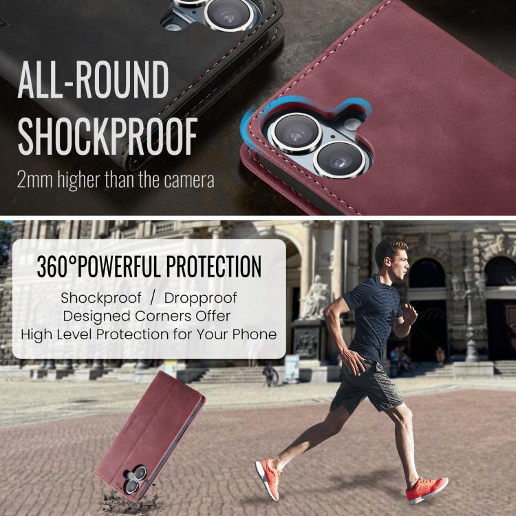 For iPhone 17 CaseMe 013 Multifunctional Horizontal Flip Leather Phone Case(Red) by CaseMe