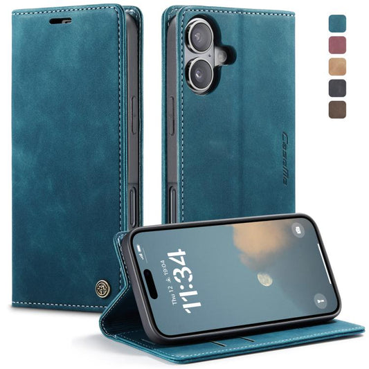 For iPhone 17 CaseMe 013 Multifunctional Horizontal Flip Leather Phone Case(Blue) by CaseMe