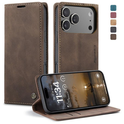 For iPhone 17 Pro CaseMe 013 Multifunctional Horizontal Flip Leather Phone Case(Coffee) by CaseMe