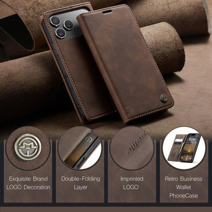 For iPhone 17 Pro CaseMe 013 Multifunctional Horizontal Flip Leather Phone Case(Coffee) by CaseMe