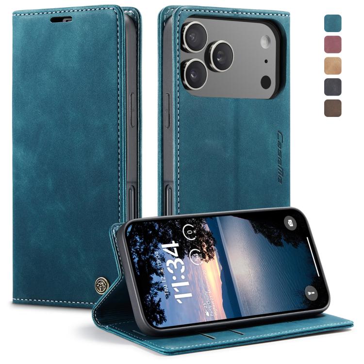 For iPhone 17 Pro CaseMe 013 Multifunctional Horizontal Flip Leather Phone Case(Blue) by CaseMe