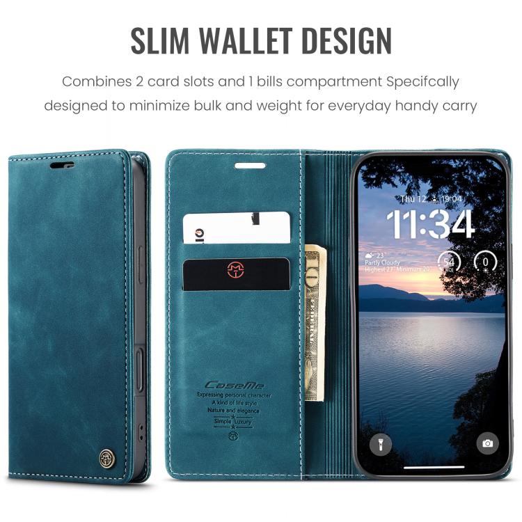 For iPhone 17 Pro CaseMe 013 Multifunctional Horizontal Flip Leather Phone Case(Blue) by CaseMe