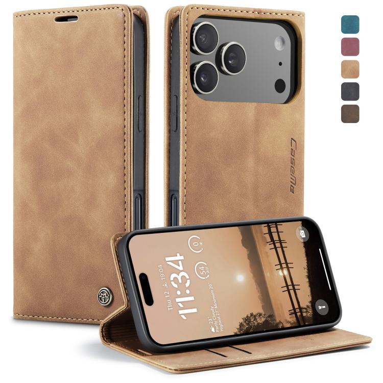 For iPhone 17 Pro Max CaseMe 013 Multifunctional Horizontal Flip Leather Phone Case(Brown) by CaseMe