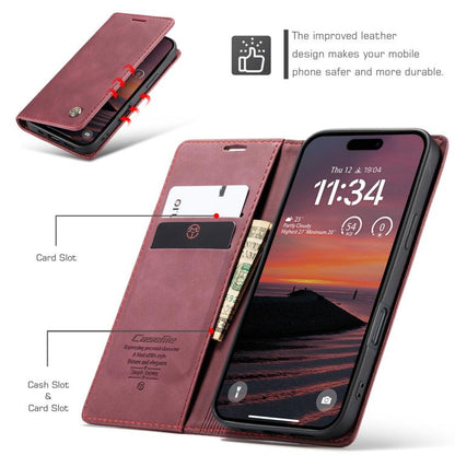 For iPhone 17 Pro Max CaseMe 013 Multifunctional Horizontal Flip Leather Phone Case(Red) by CaseMe