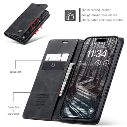 For iPhone 17 Pro Max CaseMe 013 Multifunctional Horizontal Flip Leather Phone Case(Black) by CaseMe
