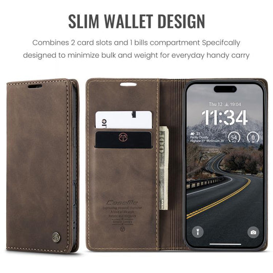 For iPhone Air CaseMe 013 Multifunctional Horizontal Flip Leather Phone Case(Coffee) by CaseMe
