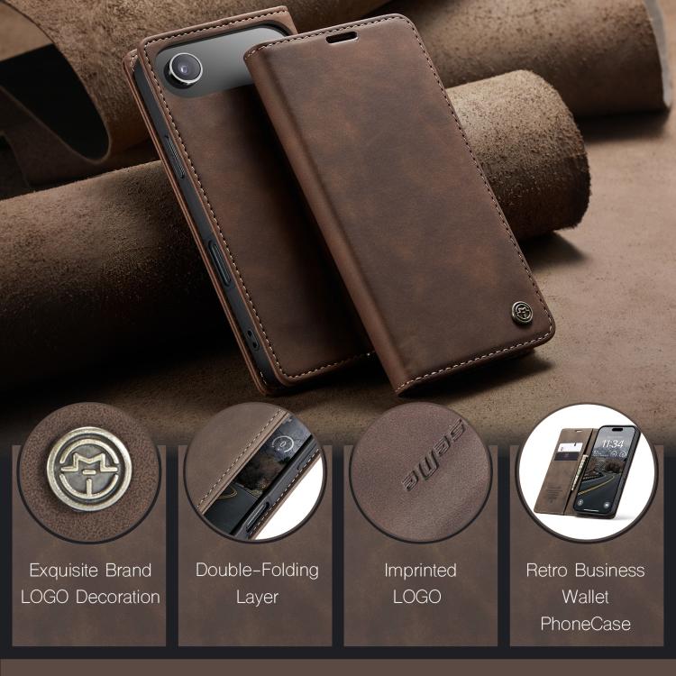 For iPhone Air CaseMe 013 Multifunctional Horizontal Flip Leather Phone Case(Coffee) by CaseMe