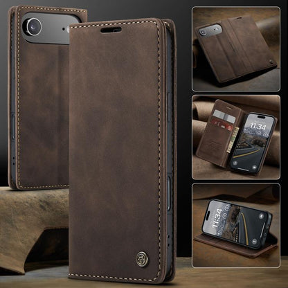 For iPhone Air CaseMe 013 Multifunctional Horizontal Flip Leather Phone Case(Coffee) by CaseMe
