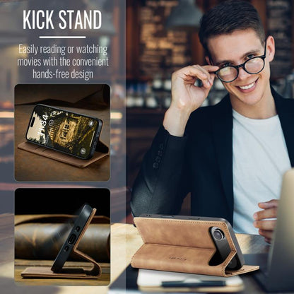 For iPhone Air CaseMe 013 Multifunctional Horizontal Flip Leather Phone Case(Brown) by CaseMe