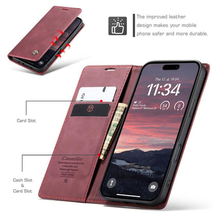 For iPhone Air CaseMe 013 Multifunctional Horizontal Flip Leather Phone Case(Red) by CaseMe