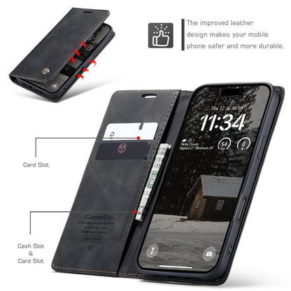 For iPhone Air CaseMe 013 Multifunctional Horizontal Flip Leather Phone Case(Black) by CaseMe