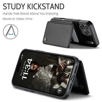 For iPhone 17 Pro Max CaseMe C22 Card Slots Holder RFID Anti-theft Phone Case(Black) by CaseMe