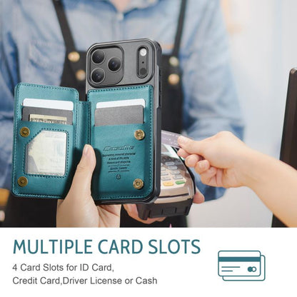 For iPhone 17 Pro Max CaseMe C22 Card Slots Holder RFID Anti-theft Phone Case(Green) by CaseMe